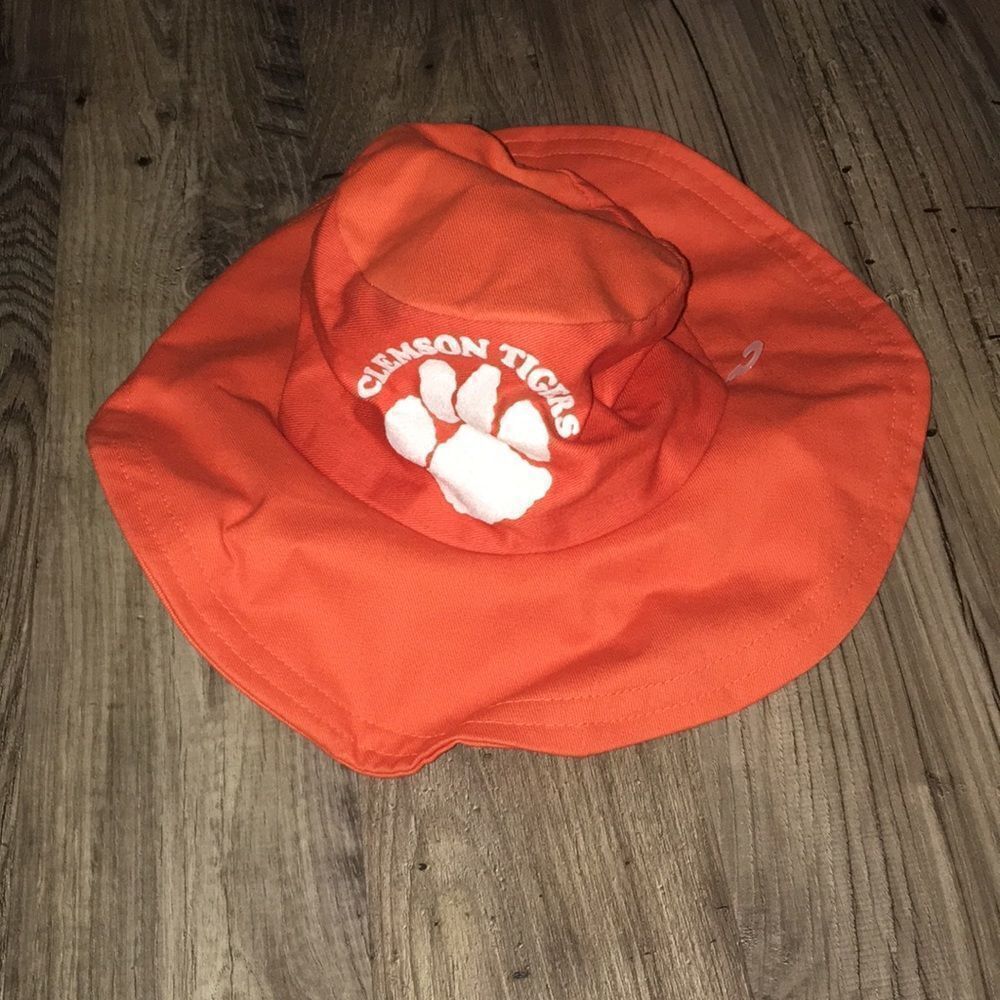 Vintage Floppy Clemson Tigers Wide brim funny hat cap mens small size